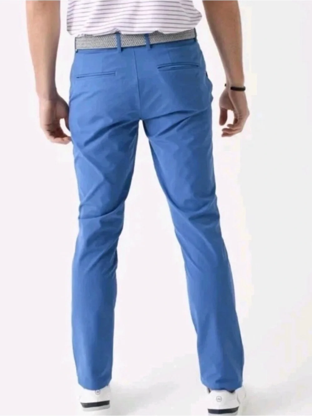 Holderness & Bourne Men's 32x34 The Garvey Tech Performance Pants Blue Stretchy